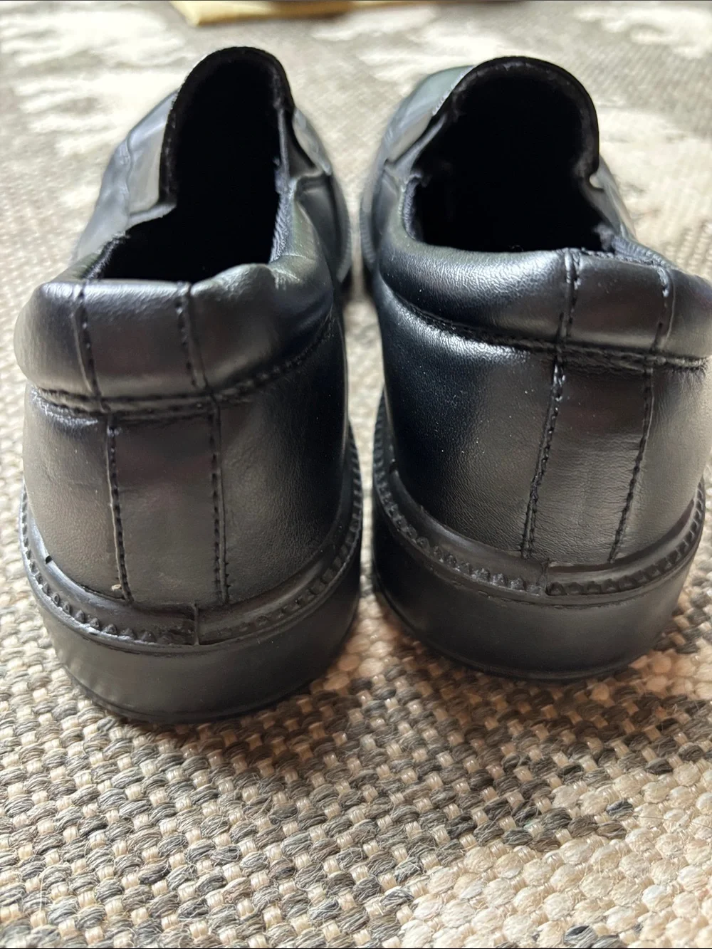 French Toast Black Slip-On School Dress Loafers